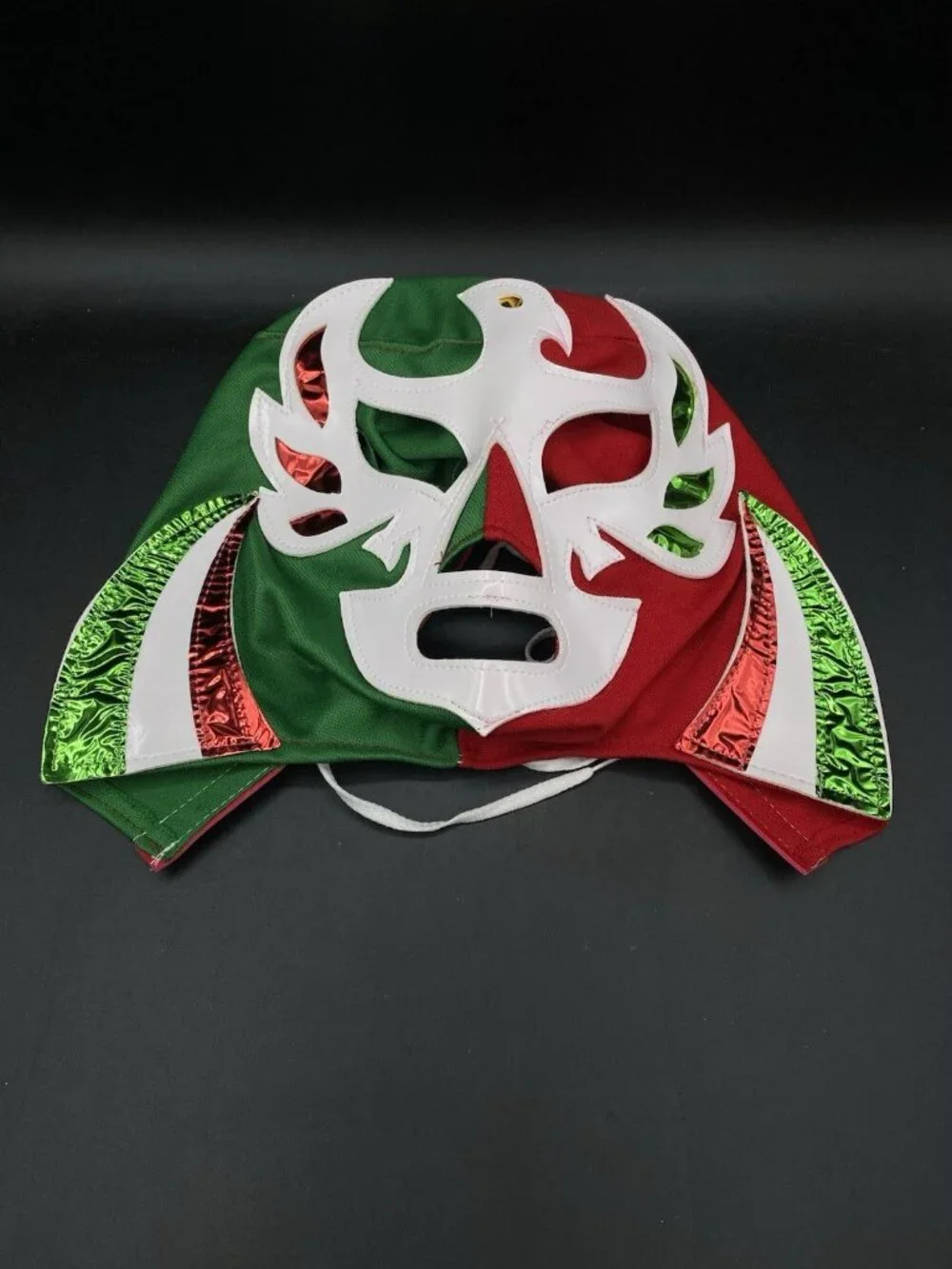 Mexican Lucha Libre Wrestling Mask Red Green White Rey Mysterio #2 - Picture 2 of 7